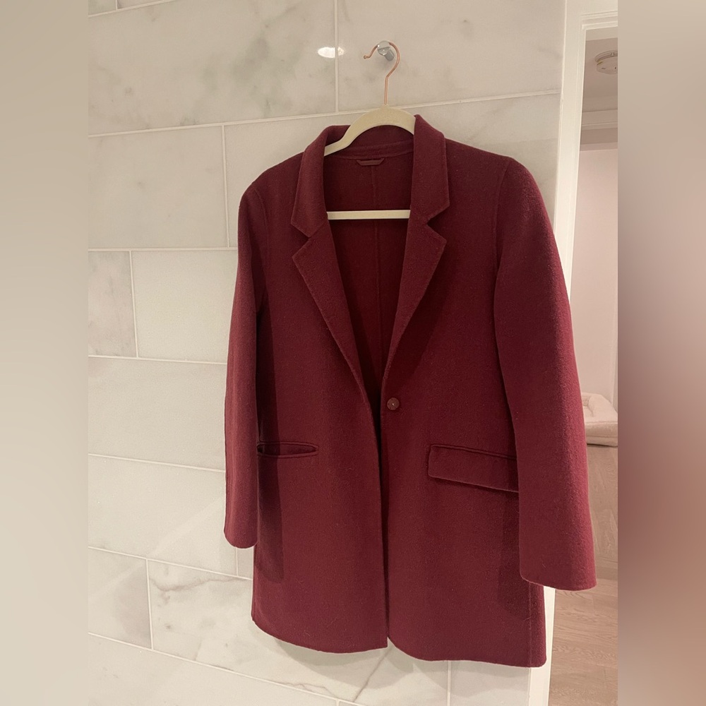 Zara Burgundy Coat